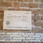 Iscrizione in dialetto romano del poeta Gabriele D'Annunzio su Menotti