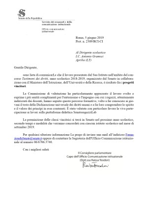 vittoria concorso senato
