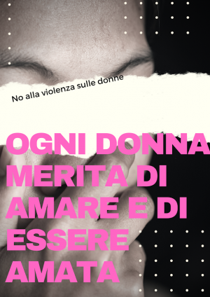 Pink Ripped Stop Violence Against Women